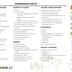 Lista na wyjazd: dokumenty, kosmetyki, leki, jedzenie, elektronika i ubrania. Co zabrać w góry? Czołówka, ciepła kurtka, bielizna termoaktywna, buty trekkingowe.