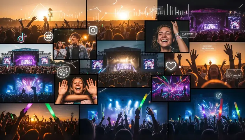 Wspomnienia z festiwali muzycznych w Polsce: tłumy, światła, radość i dobra zabawa.