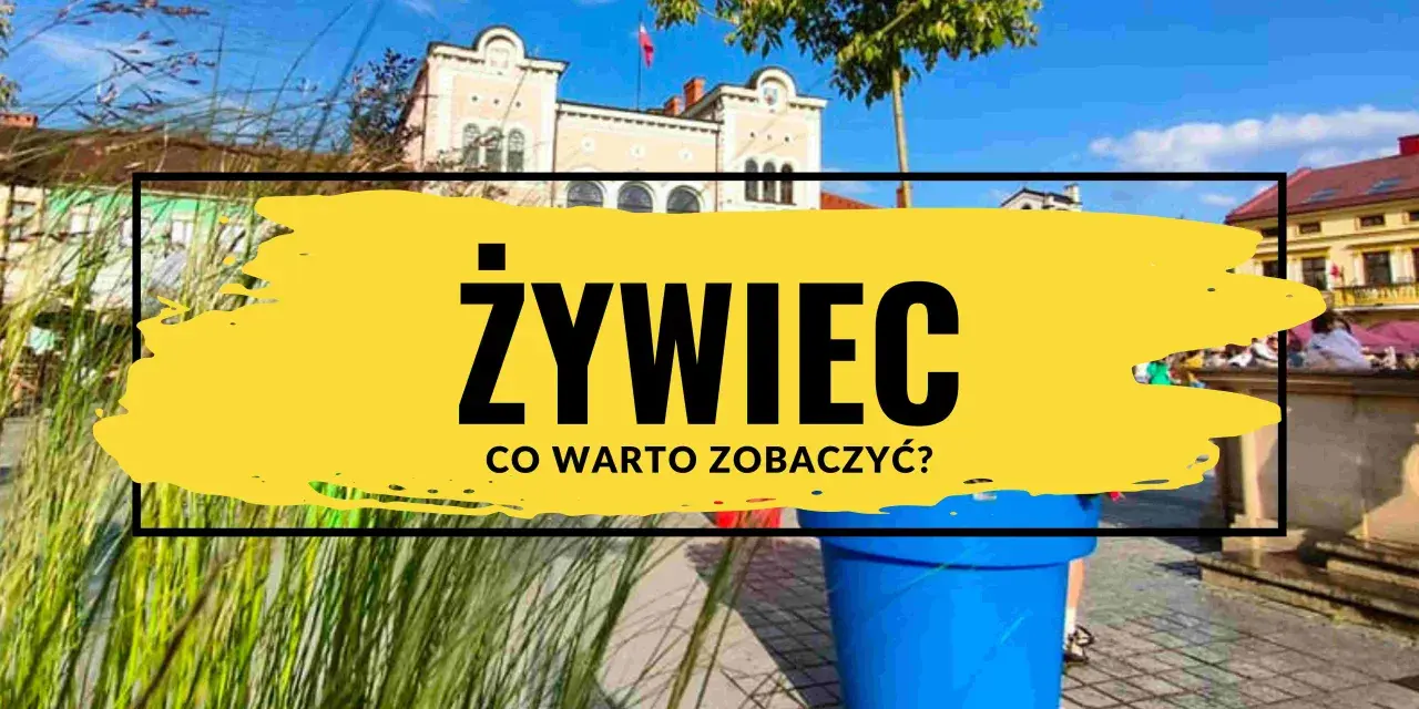 Żywiec: odkryj jego atrakcje! Słoneczny dzień, piękne budynki i zieleń zapraszają do zwiedzania.